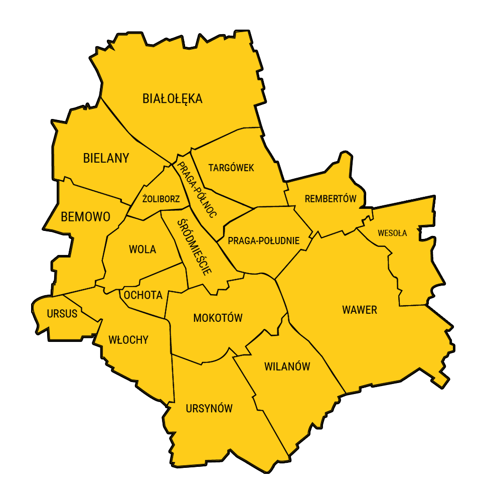 mapa dzielnice